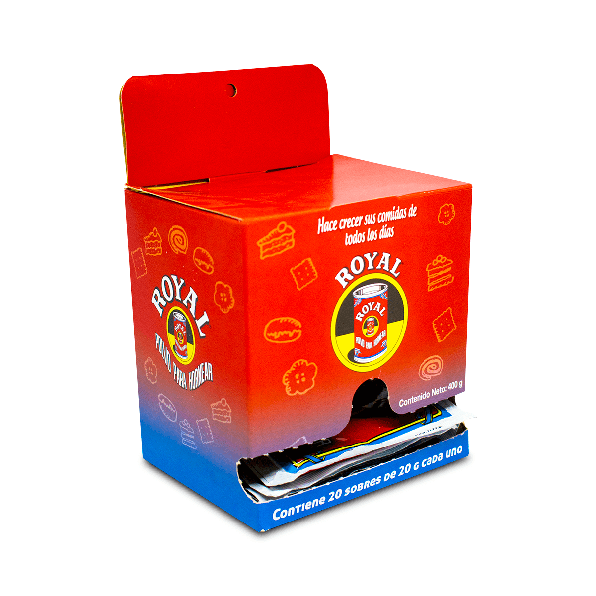 POLVO PARA HORNEAR ROYAL X 20GR X CAJA