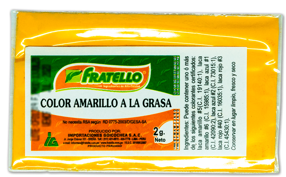 COLORANTE A LA GRASA EN POLVO SOBRE X 2GR
